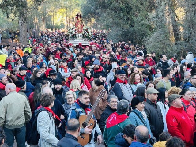 Totana recibe a su Patrona, Santa Eulalia de Mérida, en una bajada llena de devoción y buen ambiente; cuya romería ha sido de las más participativas de los últimos años, Foto 1