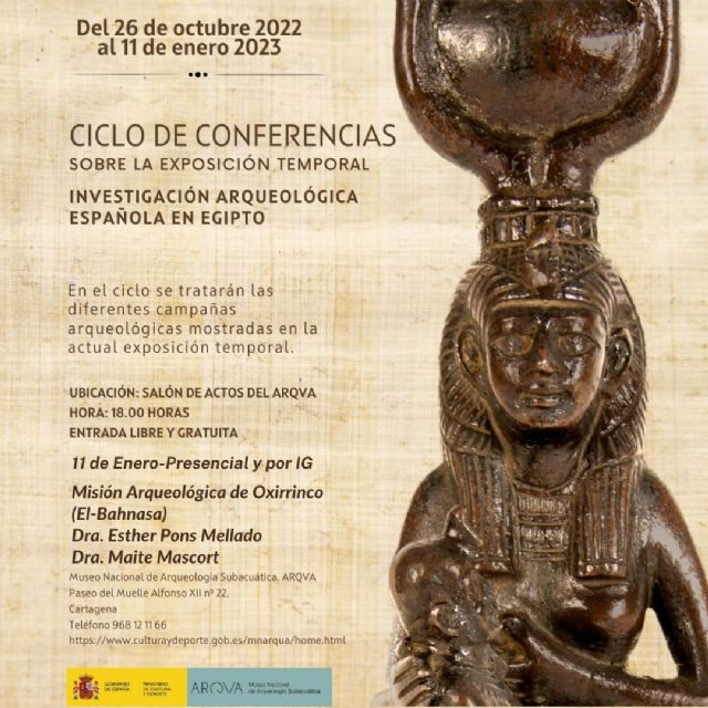 ARQVA clausura el ciclo de conferencias en torno a la exposición temporal Investigación Arqueológica Española en Egipto - 1, Foto 1