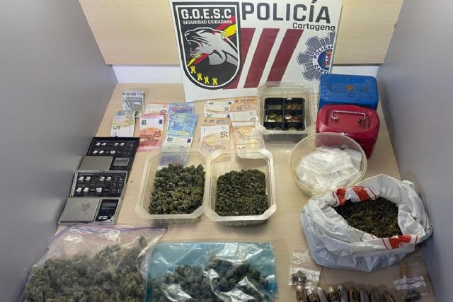 Policía Local de Cartagena incauta 470 gramos de marihuana y 130 de hachís - 1, Foto 1