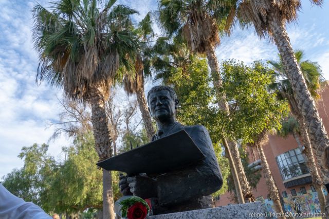 Policía Local de Cartagena recupera el busto de Juan de la Cruz Teruel - 1, Foto 1