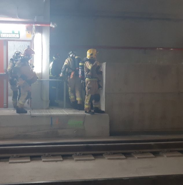 Adif realiza un simulacro de emergencia en el túnel de acceso a Murcia - 5, Foto 5