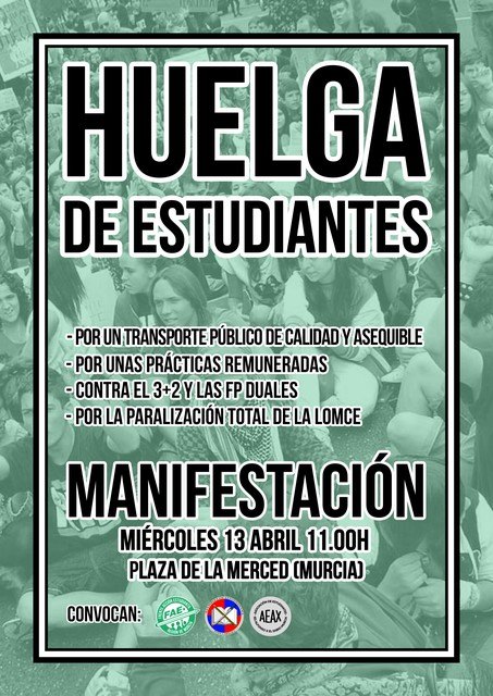 Huelga Estudiantil 13 De Abril Murcia - 1, Foto 1