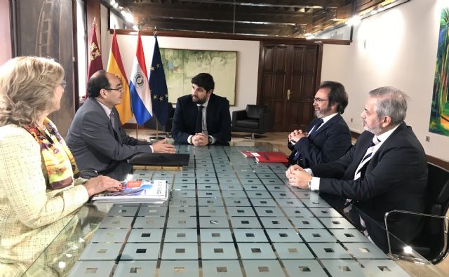 Fernando López Miras recibe al embajador de Paraguay en España - 2, Foto 2