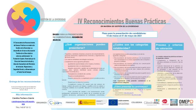 Fundación Cepaim convoca los IV Reconocimientos de Buenas Prácticas en Gestión de la Diversidad - 1, Foto 1