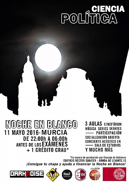 El Grado en Ciencia Política, de la Facultad de Derecho, presenta la 1ª edición de “La Noche en Blanco”, evento cultural pionero en Murcia - 1, Foto 1