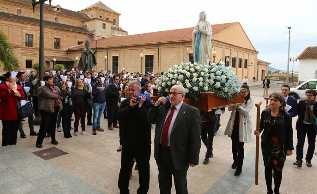 La UCAM organiza unas jornadas marianas y una procesión por la visita de la Virgen Peregrina de Lourdes a su campus de Cartagena - 1, Foto 1