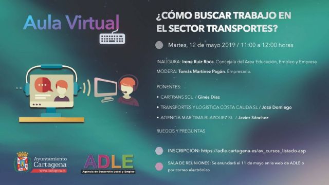 Abiertas las inscripciones en el ciclo de sesiones online de la ADLE sobre búsqueda de trabajo en los sectores laborales esenciales - 1, Foto 1