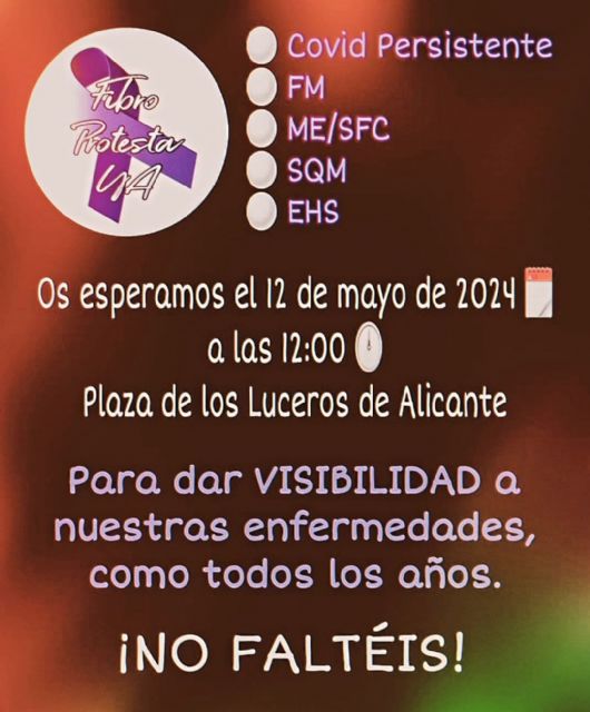 Fibro Protesta ya les invita a su marcha del 12 de mayo en ALICANTE por la visibilidad de los enfermos crónicos invisibles - 1, Foto 1