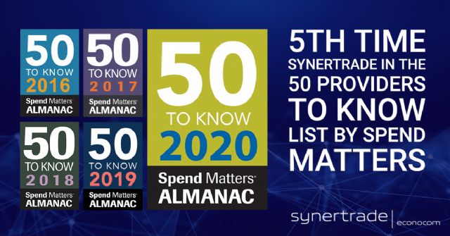 Spend Matters incluye de nuevo a Synertrade como 50 Providers to Know - 1, Foto 1