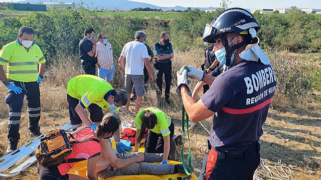 Rescatan a un hombre que se había caído a un pozo en Fuente Álamo - 2, Foto 2