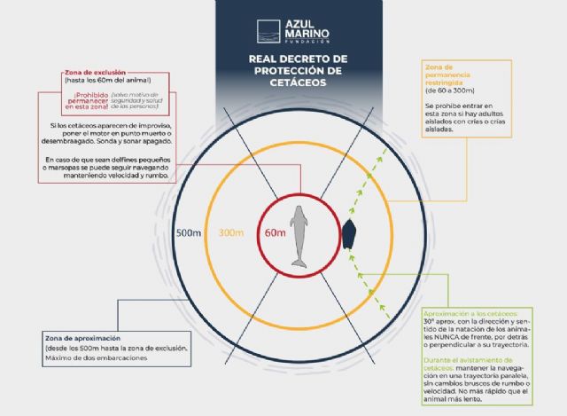 Esquema de normativa estatal que regula el avistamiento de cetáceos. (Fundación Azul Marino), Foto 3