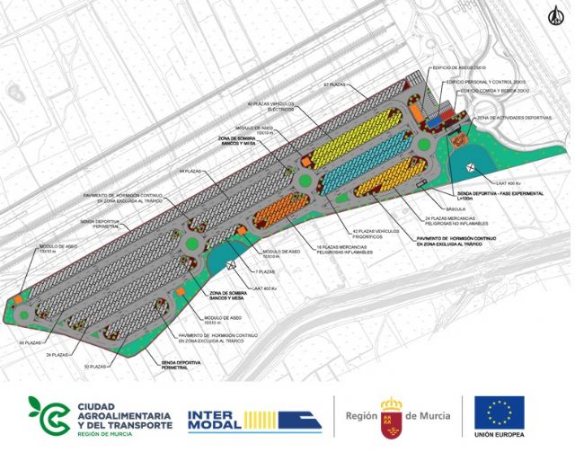 Área de estacionamiento seguro de camiones en la Ciudad Agroalimentaria y del Transporte - 1, Foto 1