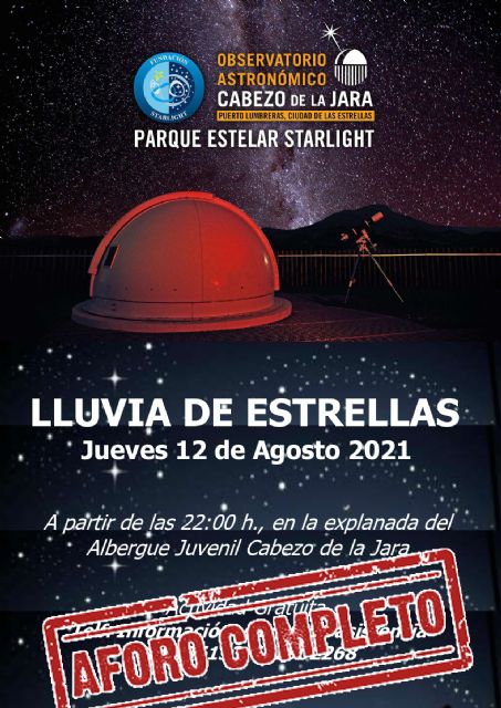 Más de 200 lumbrerenses y visitantes disfrutarán el próximo jueves de La lluvia de estrellas en el Cabezo de la Jara - 1, Foto 1