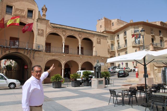 La Torre del Reloj de Lorca podría acoger un mirador de la fachada principal de San Patricio - 1, Foto 1