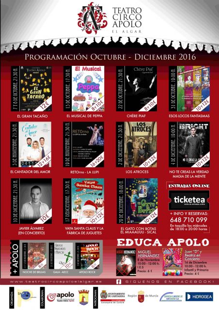 El Teatro Circo Apolo acerca música, teatro y magia a su programación de octubre a diciembre - 5, Foto 5