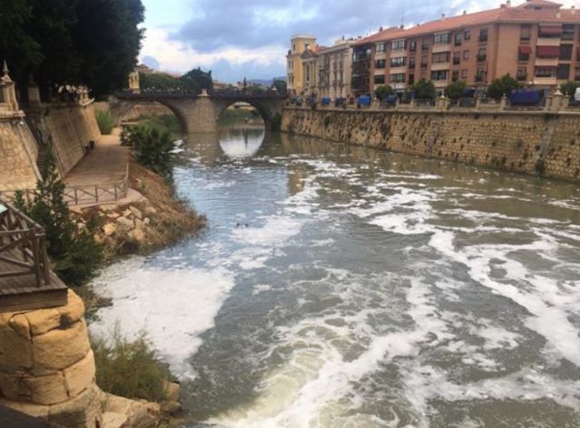 Huermur exige contundencia a la CHS por las repetidas espumas del Segura - 1, Foto 1