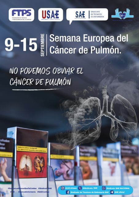 Del 9 al 15 de septiembre, Semana Europea del Cáncer de Pulmón - 1, Foto 1