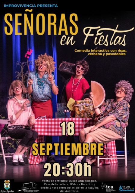 'Señoras en fiestas' llegará el próximo viernes 18 al Auditorio 'Señoras en fiestas' llegará el próximo viernes 18 al Auditorio