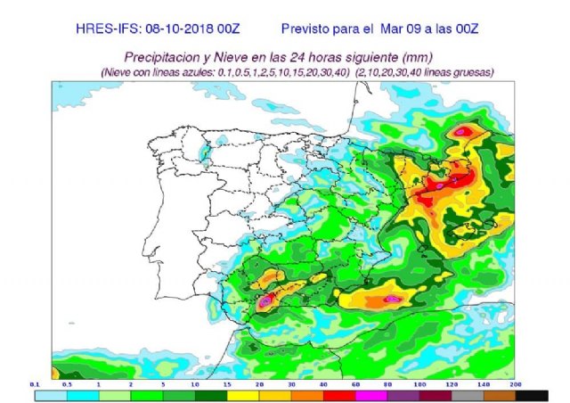 Regresan las fuertes lluvias a la Región de Murcia, Foto 1