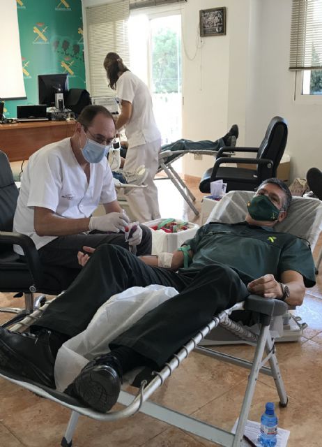 La Guardia Civil colabora altruistamente en la campaña de donación de sangre en Murcia 2020 - 1, Foto 1