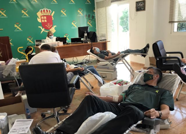 La Guardia Civil colabora altruistamente en la campaña de donación de sangre en Murcia 2020 - 2, Foto 2