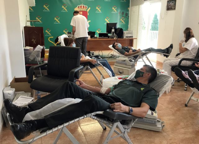 La Guardia Civil colabora altruistamente en la campaña de donación de sangre en Murcia 2020 - 3, Foto 3