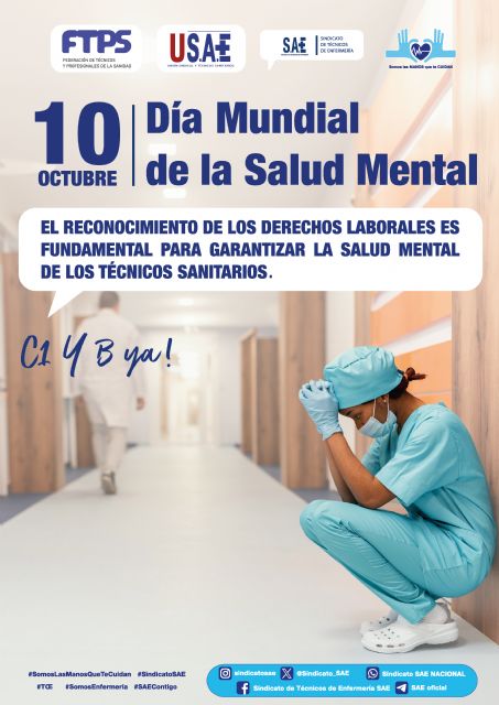 El reconocimiento de los derechos laborales es fundamental para garantizar la salud mental de los técnicos sanitarios - 1, Foto 1