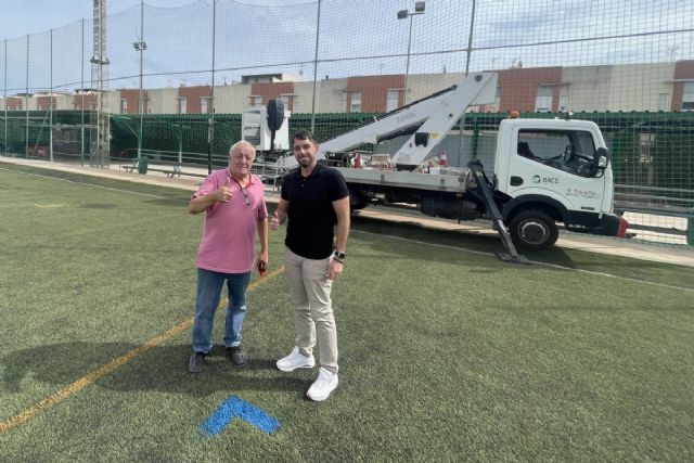 El campo de fútbol del Dolorense, listo para el partido de Copa del Rey - 1, Foto 1