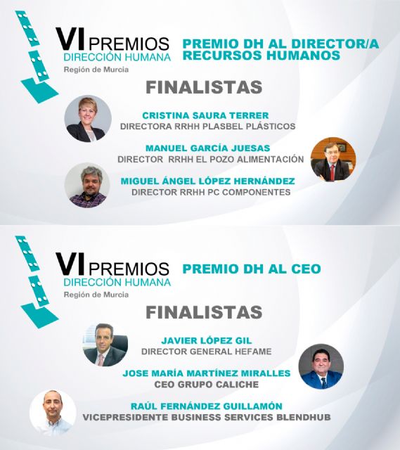 Los Directores de Recursos Humanos de la Región de Murcia eligen a sus seis finalistas a los VI Premios Dirección Humana - 1, Foto 1