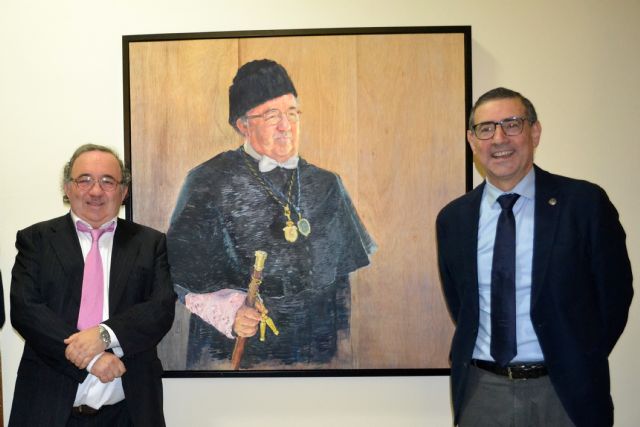 El retrato de José Orihuela ya forma parte de la galería de rectores de la Universidad de Murcia - 2, Foto 2