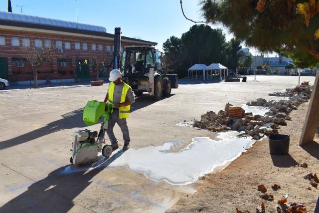 Comienzan las obras de construcción de las cubiertas para dotar de sombra a las pistas deportivas de los colegios torreños - 3, Foto 3