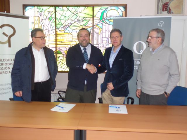 Acuerdo de colaboración entre el Colegio Oficial de Periodistas de la Región de Murcia y la Asociación de Prensa Deportiva de la Región de murcia - 1, Foto 1