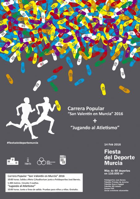 Últimas horas para inscribirte gratuitamente en la Carrera Popular San Valentín en Murcia 2016 - 1, Foto 1