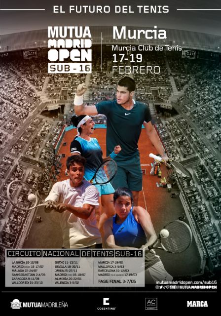 El Mutua Madrid Open sub-16 hará parada en Murcia - 1, Foto 1