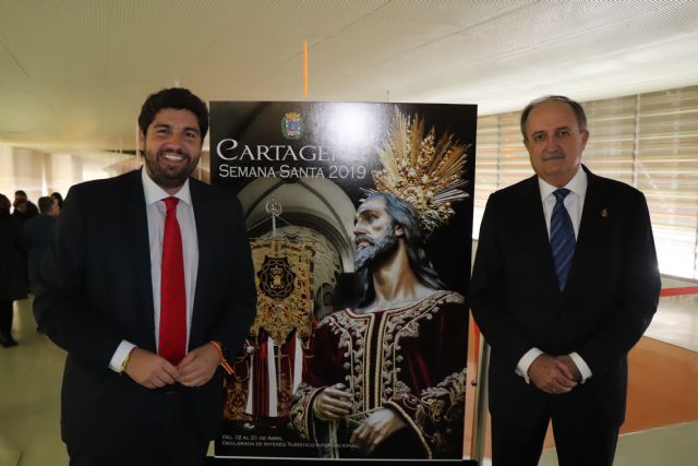 El presidente de la Comunidad asiste al pregón de la Semana Santa de Cartagena - 1, Foto 1