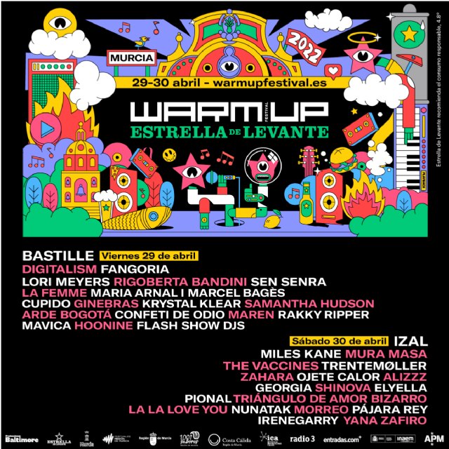 The Vaccines, Trentemøller, Maria Arnal i Marcel Bagès, Elyella y Krystal Klear, entre las últimas 10 confirmaciones de WARM UP Estrella de Levante - 1, Foto 1