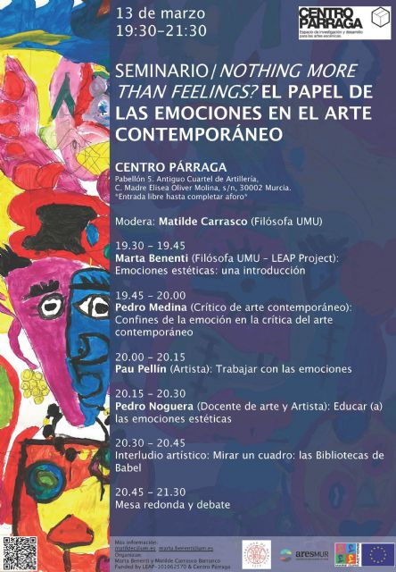 El Centro Párraga celebra un seminario sobre el papel de las emociones en el arte contemporáneo - 1, Foto 1