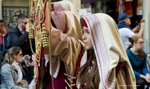 Niños y palmas protagonizan la Procesion de la Burrica - 1, Foto 1