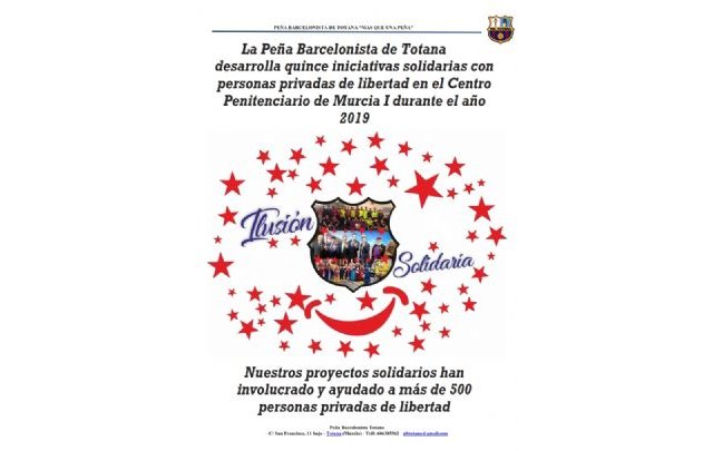 La Peña Barcelonista de Totana desarrolla 15 iniciativas solidarias en el Centro Penitenciario Murcia I en el año 2019, Foto 2