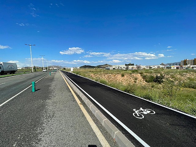 La finalización de las obras en el carril bici de la Costera Norte aumenta la red ciclable de Murcia - 2, Foto 2