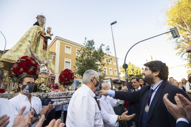 López Miras acompaña a la Virgen de la Fuensanta en el emocionante regreso a su santuario más de dos años después - 1, Foto 1