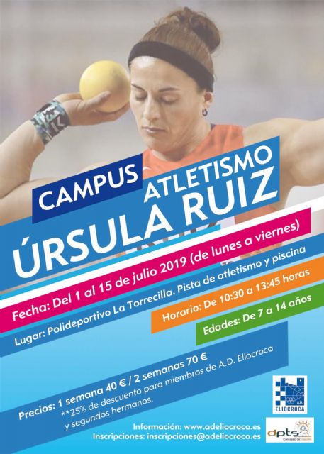 Del 1 al 15 de julio, disfruta de un verano atlético con Úrsula Ruiz en la Ciudad del Sol - 1, Foto 1