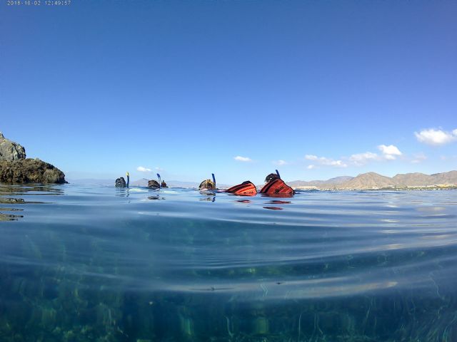 El proyecto  camonmar3 muestra los fondos submarinos de la azohía en un itinerario guiado con equipo snorkel - 1, Foto 1