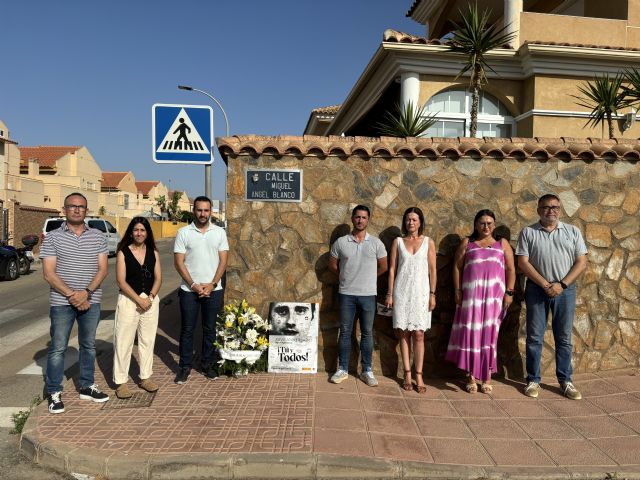 Águilas recuerda a Miguel Ángel Blanco cuando se cumplen veintisiete años de su asesinato a manos de ETA - 1, Foto 1