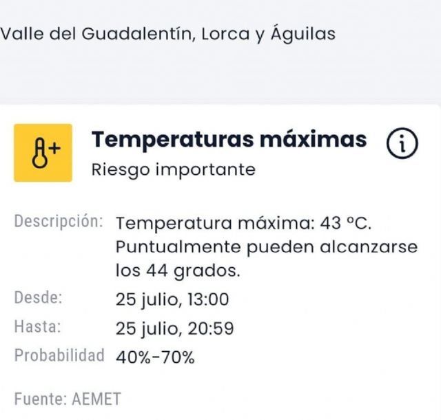 El Ayuntamiento de Lorca activa el plan PLATELOR en fase de preemergencia ante el riesgo de altas temperaturas - 1, Foto 1