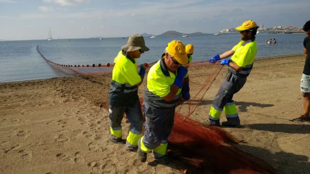 Retirada de redes ilegales en la playa del Vivero - 3, Foto 3