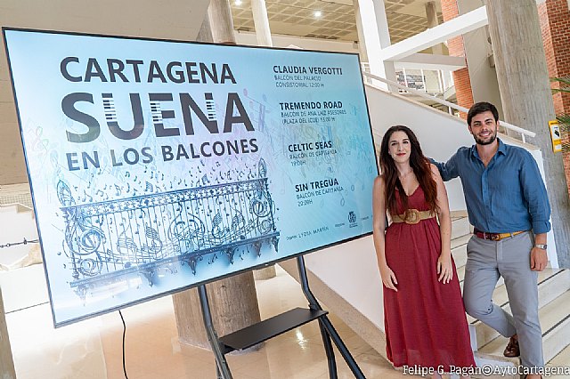 La música vuelve a los balcones de Cartagena con Celtic Seas, Sin Tregua, Claudia Vergotti y Tremedo Road - 2, Foto 2