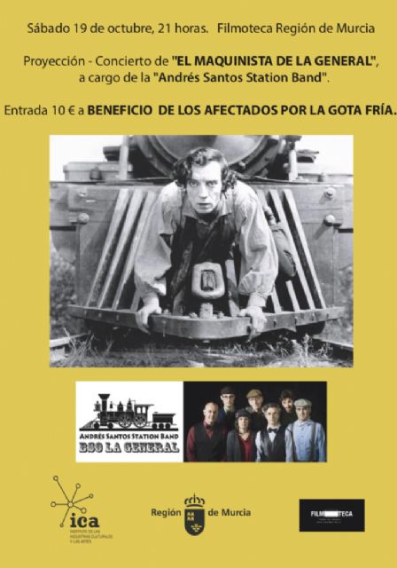 Cultura programa ´El maquinista de La General´ de Buster Keaton, con música en directo, a beneficio de los afectados por la gota fría - 1, Foto 1