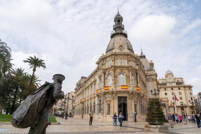 Cartagena se engalana para la celebración de la Fiesta Nacional - 1, Foto 1