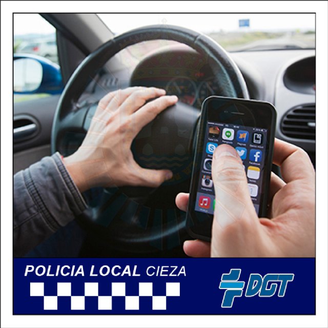 La Policía Local de Cieza se suma a la campaña de Tráfico contra las distracciones al volante - 1, Foto 1